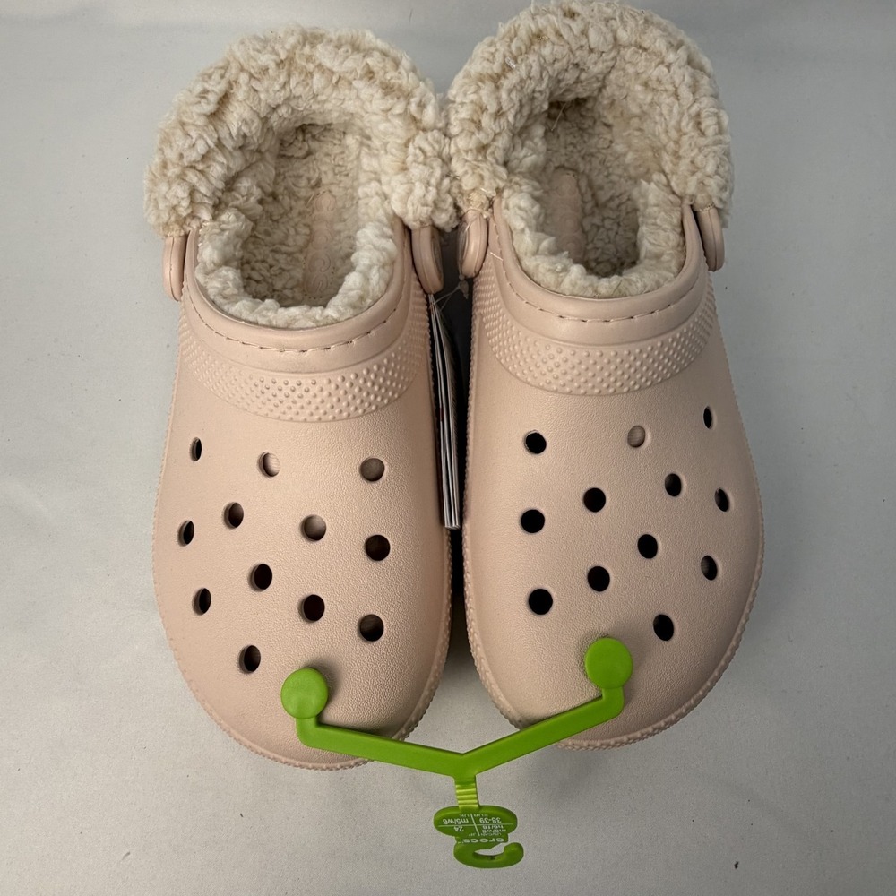 Croc's Classic Fleece Lining Pumice Beige Clog Women's Size 8/ Men's‎ Size 6 NEW - Picture 6 of 10